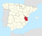 Mapa de la provincia de Valencia