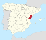 Mapa de la provincia de Castellón