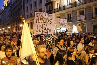 Manifestación contra los recortes del 19 de julio de 2012