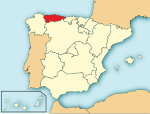 Mapa de Principado de Asturias