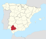 Mapa de la provincia de Sevilla