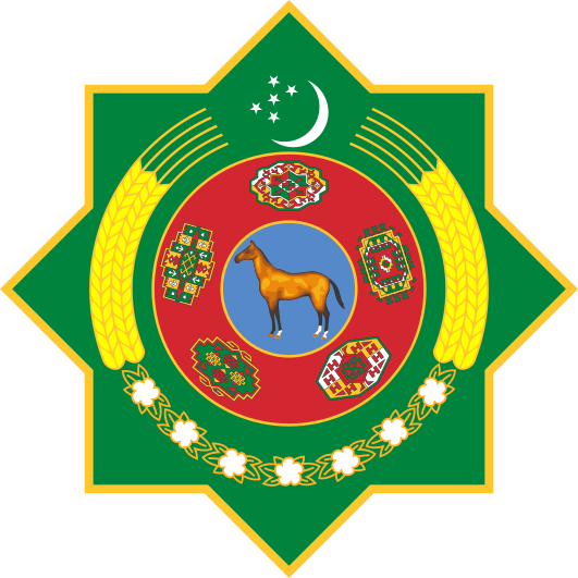 Archivo:Emblem of Turkmenistan.svg