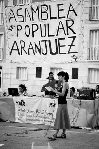 Imagen de una de las Asambleas Populares de Aranjuez