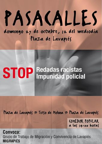 Pasacalles contra las redadas racistas y la impunidad policial