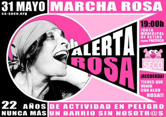 Marcha Rosa en apoyo al CS Seco