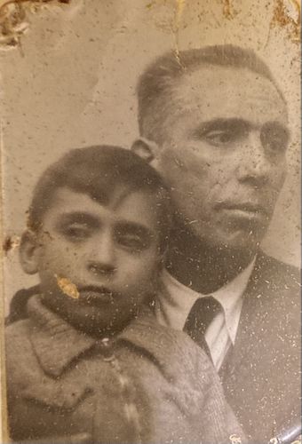 Mi abuelo Justo con mi padre, Bernardo