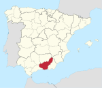 Mapa de la provincia de Granada