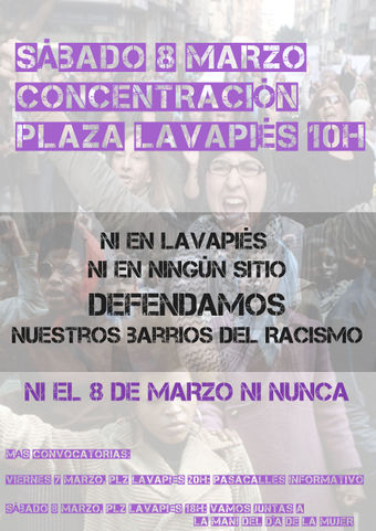 Ni en Lavapiés ni en ningún sitio. Defendamos nuestros barrios del racismo