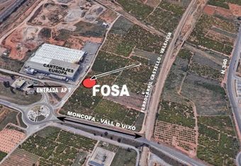 Fosa común raya limite termino de Nules y Moncofa